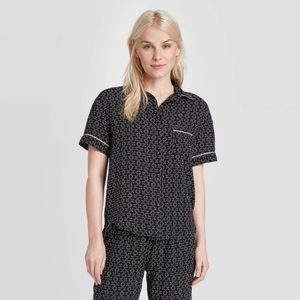 Stars Above Geo Print Pajama Top